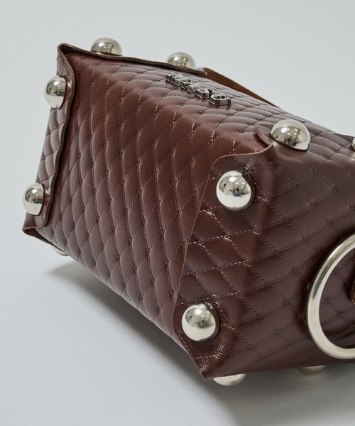 MASU(エムエーエスユー)の「LEATHER CAKE BAG(ハンドバッグ・メンズ・ブラウン/ゴールド/ブラック/シルバー・FREE)」の8枚目の写真