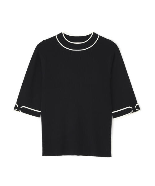 PROPORTION BODY DRESSING(プロポーションボディドレッシング)の「<ハンドウォッシャブル>リボンスリーブ配色ニット / 1215270927(ニット/セーター・レディース・ブラック/ベージュ/ボルドー・FREE)」の4枚目の写真