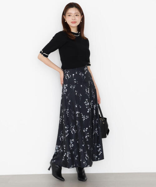 PROPORTION BODY DRESSING(プロポーションボディドレッシング)の「<ハンドウォッシャブル>リボンスリーブ配色ニット / 1215270927(ニット/セーター・レディース・ブラック/ベージュ/ボルドー・FREE)」の8枚目の写真