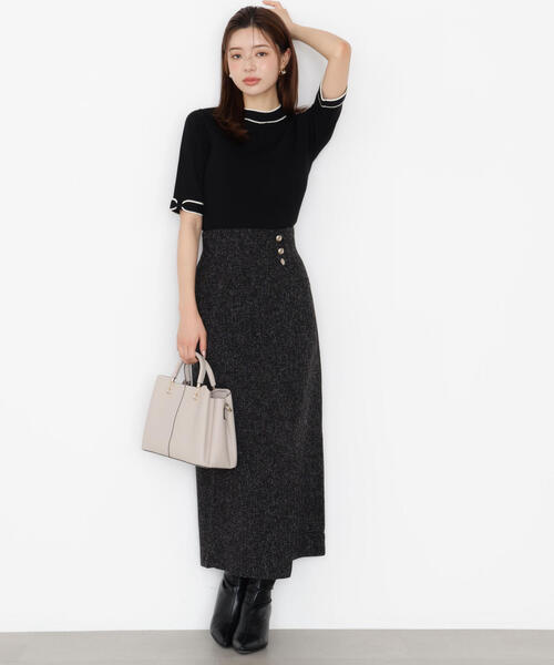 PROPORTION BODY DRESSING(プロポーションボディドレッシング)の「<ハンドウォッシャブル>リボンスリーブ配色ニット / 1215270927(ニット/セーター・レディース・ブラック/ベージュ/ボルドー・FREE)」の18枚目の写真