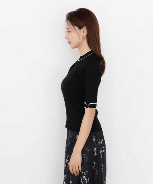 PROPORTION BODY DRESSING(プロポーションボディドレッシング)の「<ハンドウォッシャブル>リボンスリーブ配色ニット / 1215270927(ニット/セーター・レディース・ブラック/ベージュ/ボルドー・FREE)」の20枚目の写真