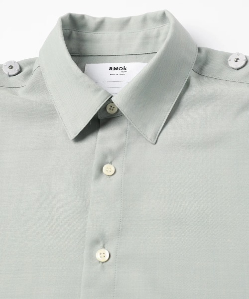amok（アモク）の「amok /アモク/DOCKING SHIRT（シャツ/ブラウス・メンズ・ホワイト・S/M）」の5枚目の写真