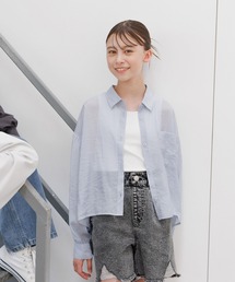 GLOBAL WORK（グローバルワーク）の「イージーDRYシアーシャツ長袖/576644（シャツ/ブラウス・キッズ）」