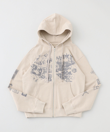 Wave of Sand / ウェーブ オブ サンド CL PRINT ZIP UP HOODIE