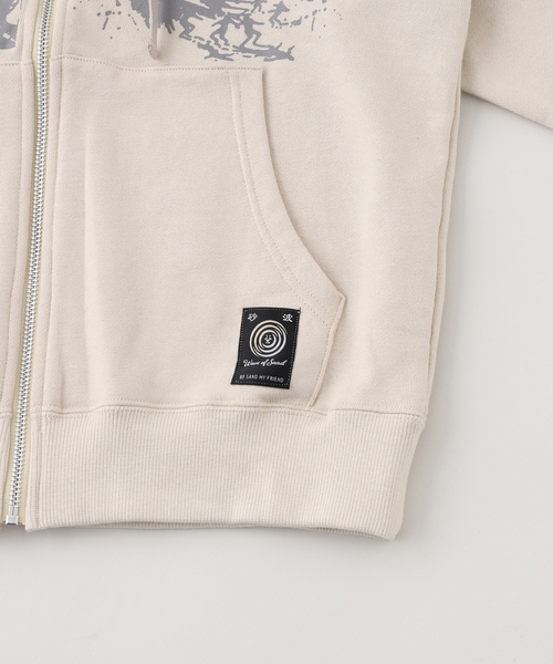 Wave of Sand（ウェーブオブサンド）の「Wave of Sand / ウェーブ オブ サンド CL PRINT ZIP UP HOODIE（パーカー・メンズ・ブラック/ブルー系その他/ベージュ・MEDIUM/SMALL）」の10枚目の写真