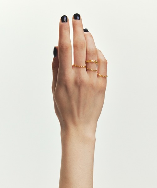 les bonbon(ルボンボン)の「【les bonbon】K18 confident ring/コンフィデント リング(リング・レディース・イエローゴールド・S/M/L/XS)」の4枚目の写真