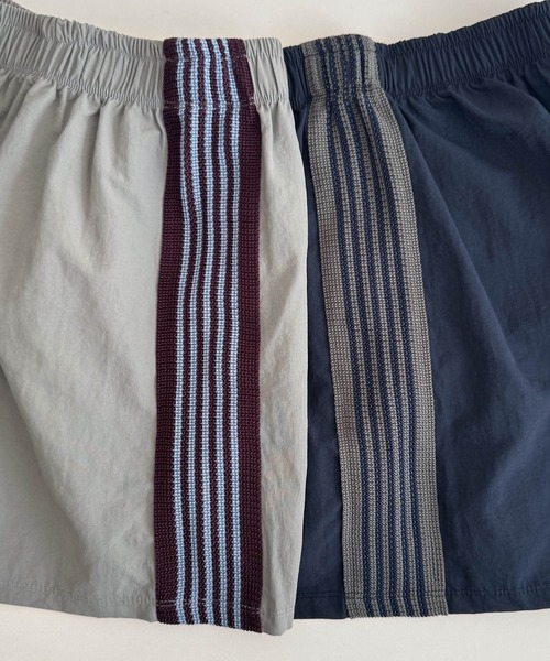 CANAL JEAN(キャナルジーン)の「Lakey Park サイドラインナイロンショートパンツ(その他パンツ・レディース・グレー/ネイビー・ONE SIZE)」の8枚目の写真