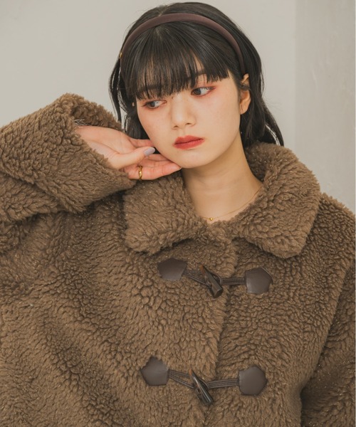 REMOON ラメボアスタンドジャケット