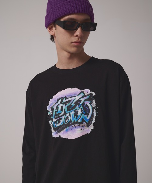 FIRST DOWN(ファーストダウン)の「プリント ロングスリーブ Tシャツ(Tシャツ/カットソー・メンズ・ホワイト/ブラック・M/L/XL)」の2枚目の写真