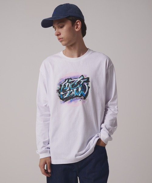 FIRST DOWN(ファーストダウン)の「プリント ロングスリーブ Tシャツ(Tシャツ/カットソー・メンズ・ホワイト/ブラック・M/L/XL)」の6枚目の写真