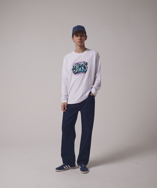 FIRST DOWN(ファーストダウン)の「プリント ロングスリーブ Tシャツ(Tシャツ/カットソー・メンズ・ホワイト/ブラック・M/L/XL)」の8枚目の写真