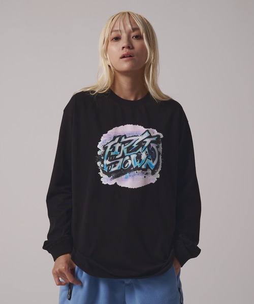 FIRST DOWN(ファーストダウン)の「プリント ロングスリーブ Tシャツ(Tシャツ/カットソー・メンズ・ホワイト/ブラック・M/L/XL)」の12枚目の写真