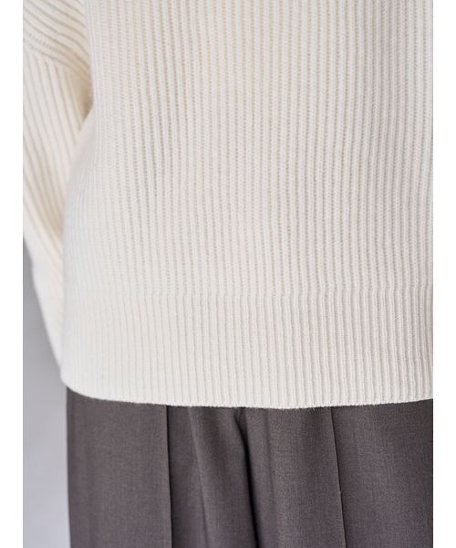 SNIDEL ウールハーフジップニットプルオーバー　ホワイト 完売品 SNIDEL｜ウールハーフジップニットプルオーバー | Rakuten Fashion