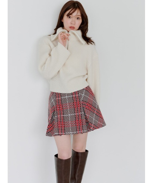 snidel 新作　ニット　新品未使用 SNIDEL ニット セーター フォックスアルパカオフショルプル