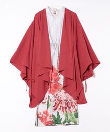 カヤ（カヤ）の「【カヤ】花々羽織付きワンピース（ワンピース）」