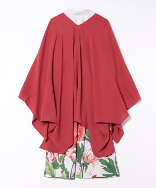 カヤ（カヤ）の「【カヤ】花々羽織付きワンピース（ワンピース・レディース・キナリ/スミクロ/パープル・FREE）」の4枚目の写真