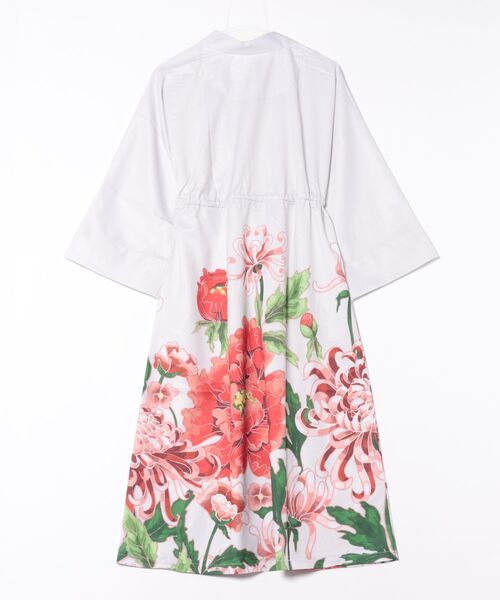 カヤ（カヤ）の「【カヤ】花々羽織付きワンピース（ワンピース・レディース・キナリ/スミクロ/パープル・FREE）」の6枚目の写真