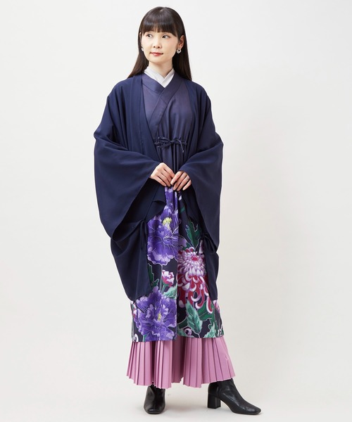 カヤ（カヤ）の「【カヤ】花々羽織付きワンピース（ワンピース・レディース・キナリ/スミクロ/パープル・FREE）」の20枚目の写真