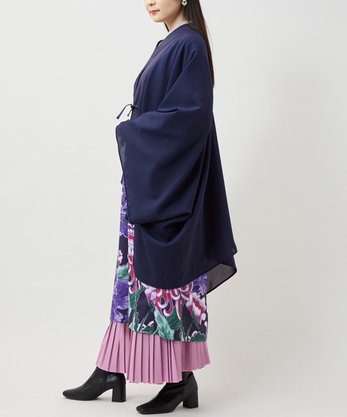 カヤ（カヤ）の「【カヤ】花々羽織付きワンピース（ワンピース・レディース・キナリ/スミクロ/パープル・FREE）」の21枚目の写真