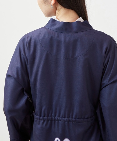 カヤ（カヤ）の「【カヤ】花々羽織付きワンピース（ワンピース・レディース・キナリ/スミクロ/パープル・FREE）」の8枚目の写真