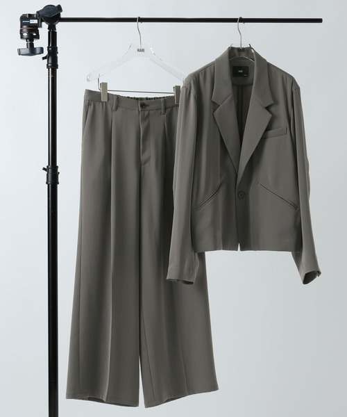 WEB限定 SET UP】TOROMIジャケット＊ワイドパンツ(HARE)（セットアップ