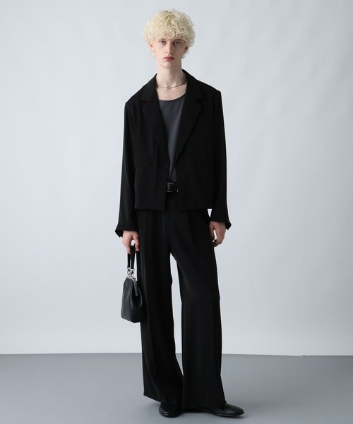 WEB限定 SET UP】TOROMIジャケット＊ワイドパンツ(HARE)（セットアップ