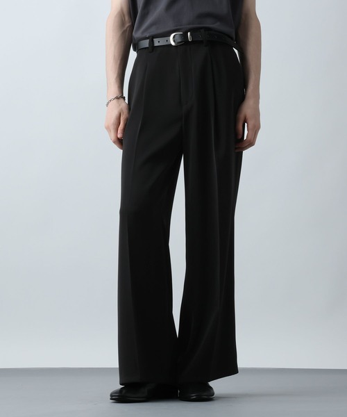 HARE（ハレ）の「【WEB限定 SET UP】TOROMIジャケット＊ワイドパンツ(HARE)（セットアップ・メンズ・ブラック/グレー/ブルー・SMALL/MEDIUM）」の12枚目の写真