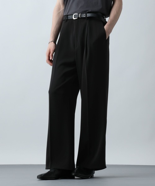 HARE（ハレ）の「【WEB限定 SET UP】TOROMIジャケット＊ワイドパンツ(HARE)（セットアップ・メンズ・ブラック/グレー/ブルー・SMALL/MEDIUM）」の14枚目の写真