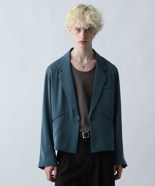 HARE（ハレ）の「【WEB限定 SET UP】TOROMIジャケット＊ワイドパンツ(HARE)（セットアップ・メンズ・ブラック/グレー/ブルー・SMALL/MEDIUM）」の20枚目の写真