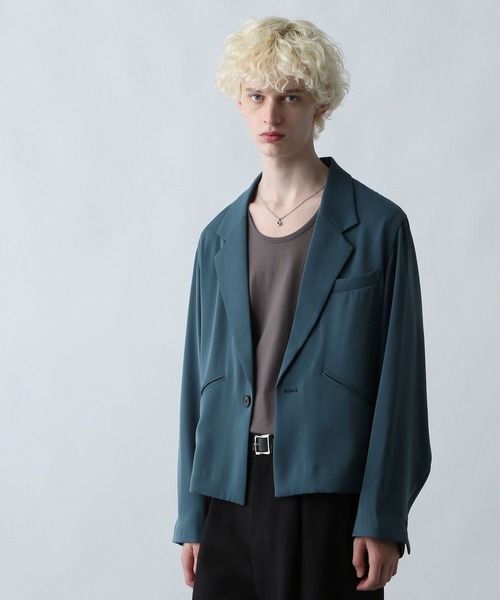 HARE（ハレ）の「【WEB限定 SET UP】TOROMIジャケット＊ワイドパンツ(HARE)（セットアップ・メンズ・ブラック/グレー/ブルー・SMALL/MEDIUM）」の21枚目の写真