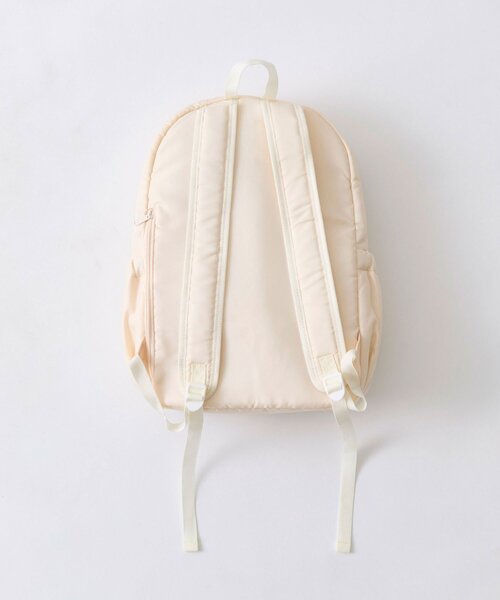 OLIVE des OLIVE(オリーブデオリーブ)の「【A4サイズ対応/多機能】シャーリングポケットリュック(バックパック/リュック・レディース・ブラック/アイボリー・FREE)」の5枚目の写真