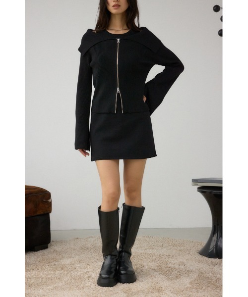 AZUL by moussy(アズールバイマウジー)の「【約+6cmUP!】【WEB限定】ボリュームソールロングブーツ 靴(ブーツ・レディース・ブラック・SMALL/MEDIUM/LARGE/LL)」の14枚目の写真