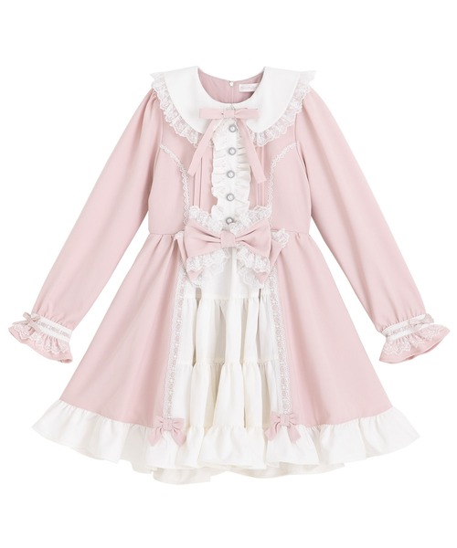 プリンセスティアードはしごレースフリルワンピース（ワンピース