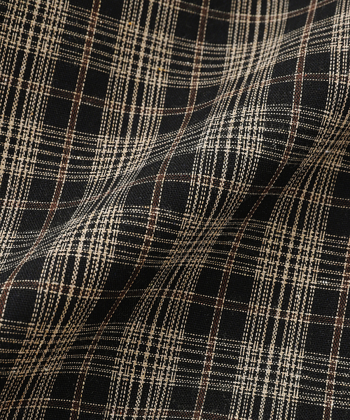 B.C STOCK（ベーセーストック）の「クロップド チェックワークシャツ（シャツ/ブラウス・メンズ・ホワイト/ブラウン/ブラック・LARGE/MEDIUM）」の21枚目の写真