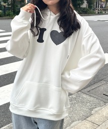 wears（ウェアーズ）の「オーバーサイズプリントスウェットプルパーカー　フーディー（パーカー）」