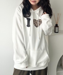 wears（ウェアーズ）の「オーバーサイズプリントスウェットプルパーカー　フーディー（パーカー）」