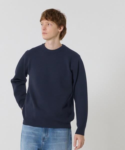coca(coca)(コカ)の「ミラノ編みニットトップス(ニット/セーター・メンズ・ネイビー/ブラック・L/XL/M)」の3枚目の写真