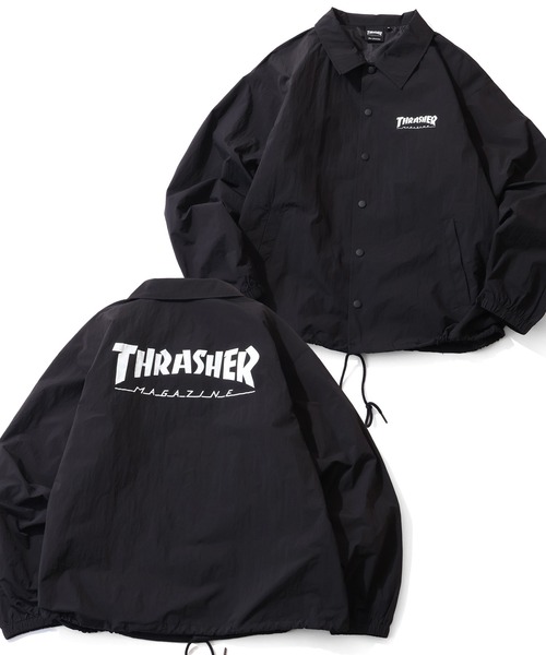 THRASHER スラッシャー　スノーボードジャケット　コーチジャケット　L THRASHER ナイロンジャケット 「THRASHER/スラッシャー