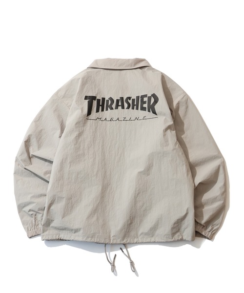 THRASHER(スラッシャー)の「【THRASHER/スラッシャー】プリントコーチジャケット UVカット・撥水(ナイロンジャケット・メンズ・ライトグレー/ブラック/カーキ・M/L/XL)」の7枚目の写真