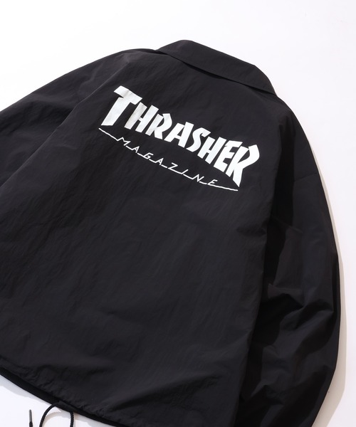 THRASHER(スラッシャー)の「【THRASHER/スラッシャー】プリントコーチジャケット UVカット・撥水(ナイロンジャケット・メンズ・ライトグレー/ブラック/カーキ・M/L/XL)」の10枚目の写真