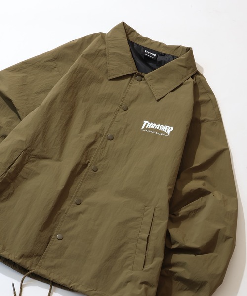 THRASHER(スラッシャー)の「【THRASHER/スラッシャー】プリントコーチジャケット UVカット・撥水(ナイロンジャケット・メンズ・ライトグレー/ブラック/カーキ・M/L/XL)」の19枚目の写真