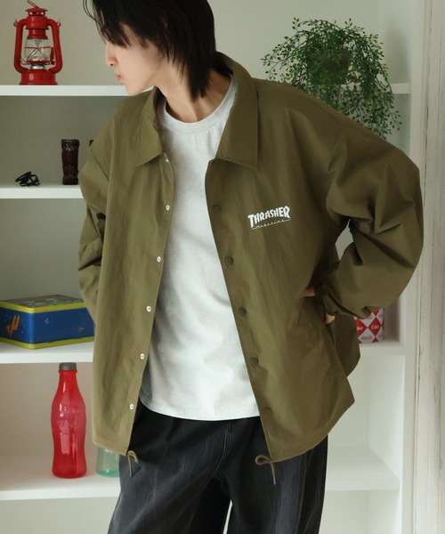 セール】【THRASHER/スラッシャー】プリントコーチジャケット UVカット