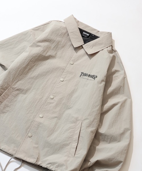 THRASHER(スラッシャー)の「【THRASHER/スラッシャー】プリントコーチジャケット UVカット・撥水(ナイロンジャケット・メンズ・ライトグレー/ブラック/カーキ・M/L/XL)」の20枚目の写真