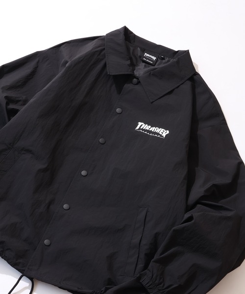 THRASHER(スラッシャー)の「【THRASHER/スラッシャー】プリントコーチジャケット UVカット・撥水(ナイロンジャケット・メンズ・ライトグレー/ブラック/カーキ・M/L/XL)」の21枚目の写真