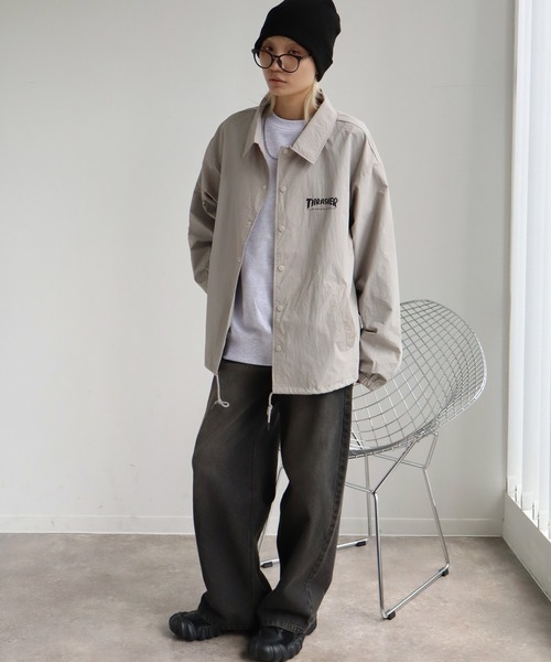 セール】【THRASHER/スラッシャー】プリントコーチジャケット UVカット