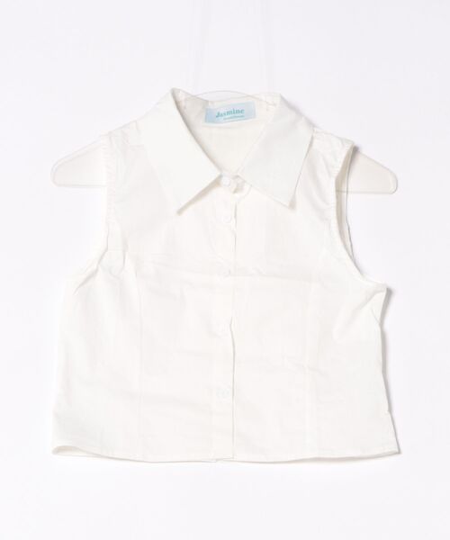 jasmineページ Jasmine】千鳥柄ノンカラージャケット＋グロップドシャツベスト