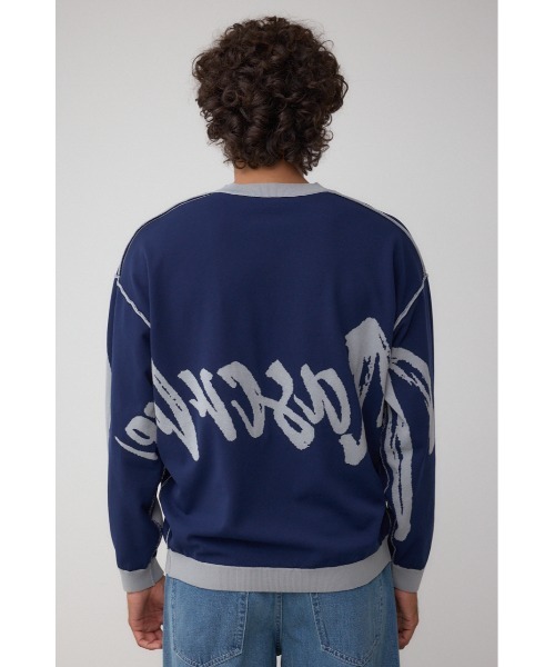 リバーシブル総柄グラフィックニット（ニット/セーター）｜AZUL BY