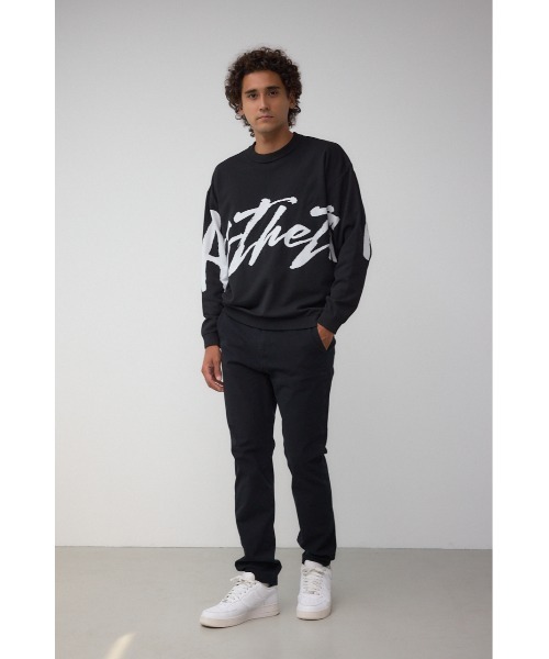 AZUL by moussy(アズールバイマウジー)の「リバーシブル総柄グラフィックニット(ニット/セーター・メンズ・ブラック/グレー・MEDIUM/LARGE)」の5枚目の写真