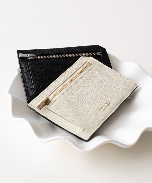 【美品】L’arcobaleno ラルコバレーノ スマートミニウォレット ラウンド中におすすめ】ラルコバレーノ スマートミニウォレット