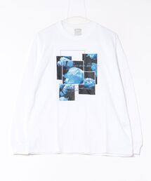 ワイドシルエットロンTプリント